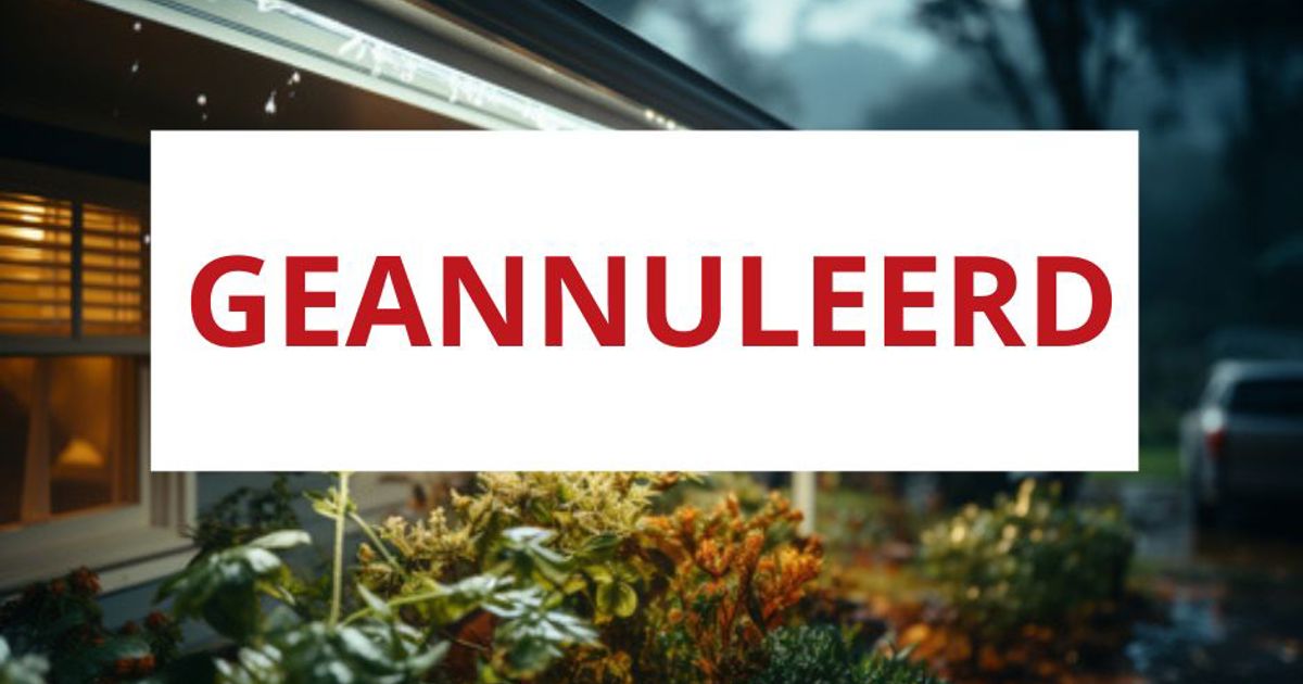 Informatie avond geannuleerd